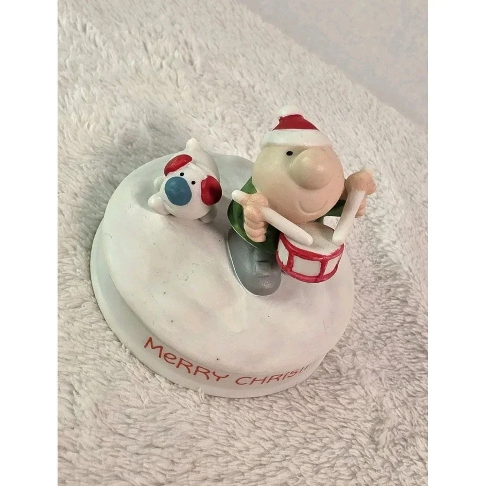 Ziggy & Fuzzy Merry‎ Christmas Drummer Boy porcelain figurine